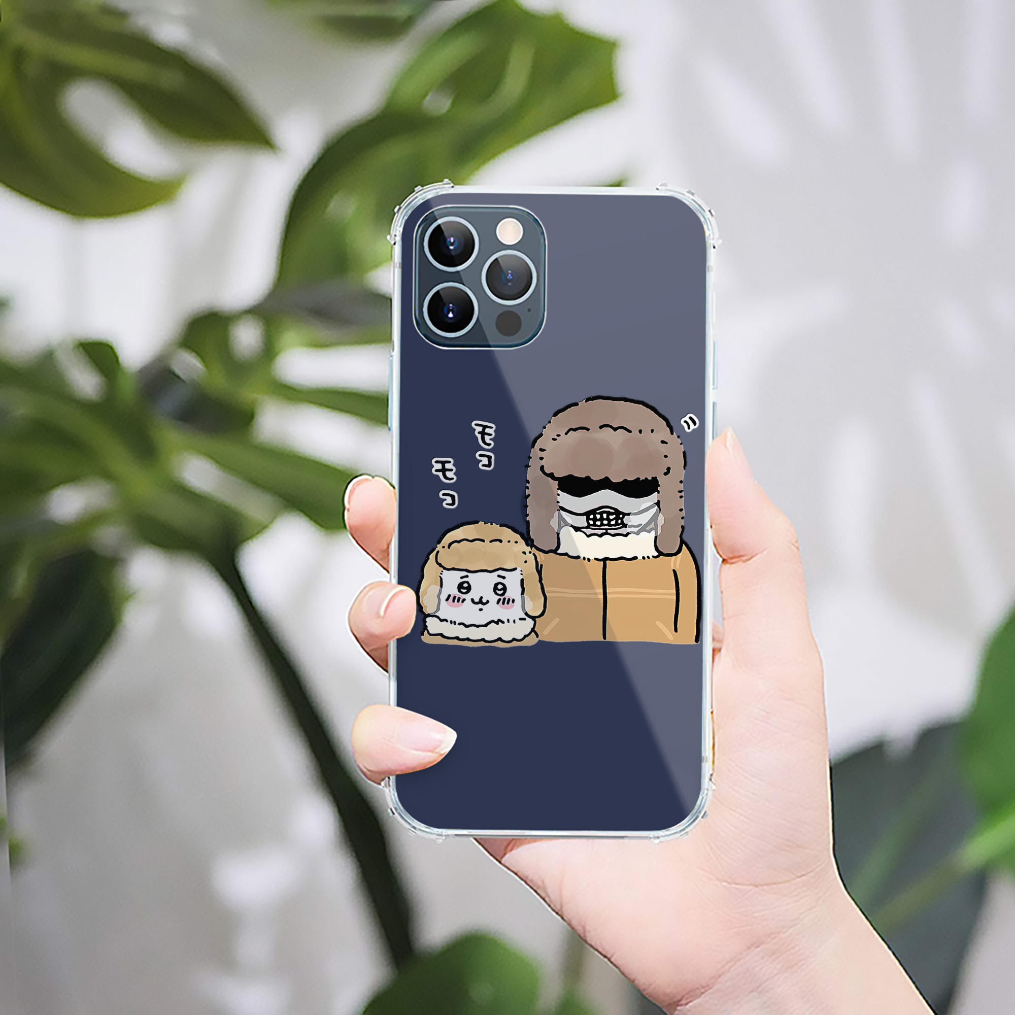 （画像用） ちいかわ 労働の鎧さん Chii-kawa Mr. Armor of Labor 【iPhone 12シリーズ対応】透明スマホケース（クリアソフトケース）